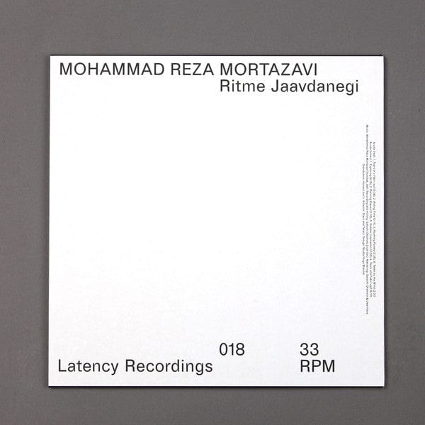 Mohammad Reza Mortazavi - Ritme Jaavdanegi (LP) Latency