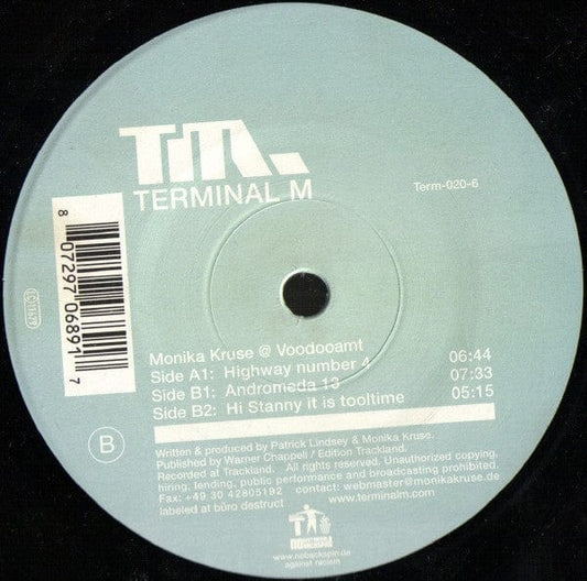 Monika Kruse @ Voodooamt – Highway Number 4 (12", Terminal M, 2003) Front Cover