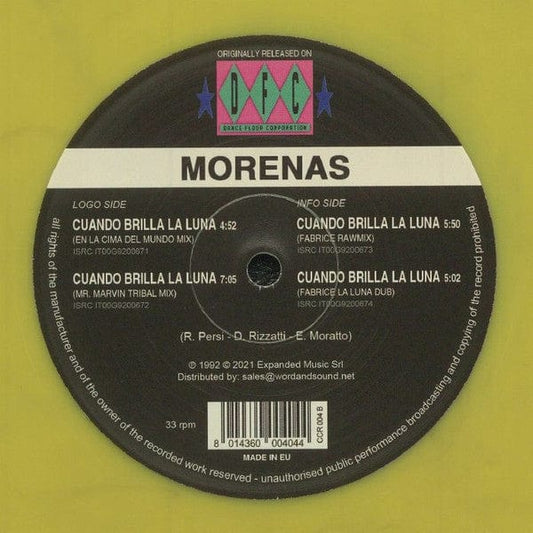 Morenas - Cuando Brilla La Luna (12") Club Culture Rarities Vinyl