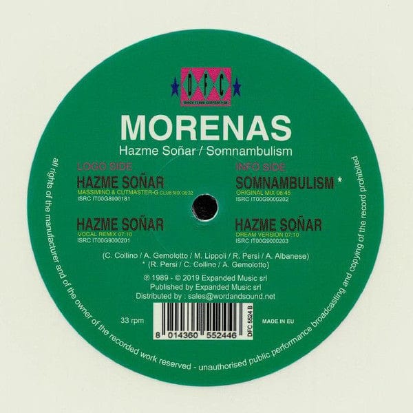 Morenas - Hazme SoÃ±ar (12", RE, Whi) DFC