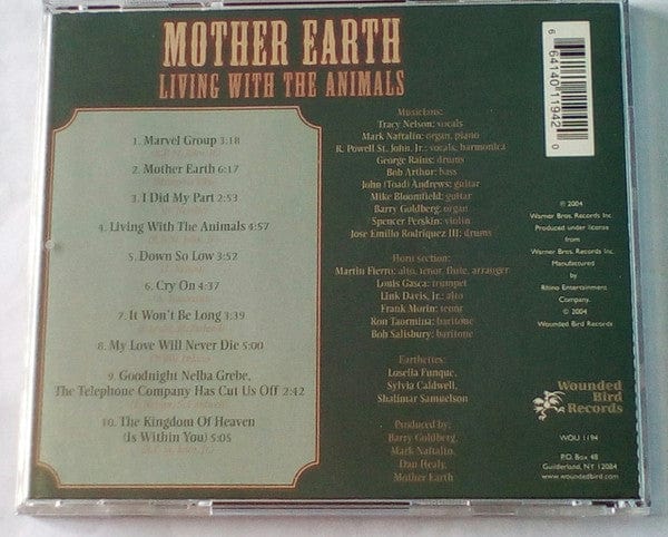 Mother Earth (4) - Living With The Animals (CD) Wounded Bird Records CD 664140119420