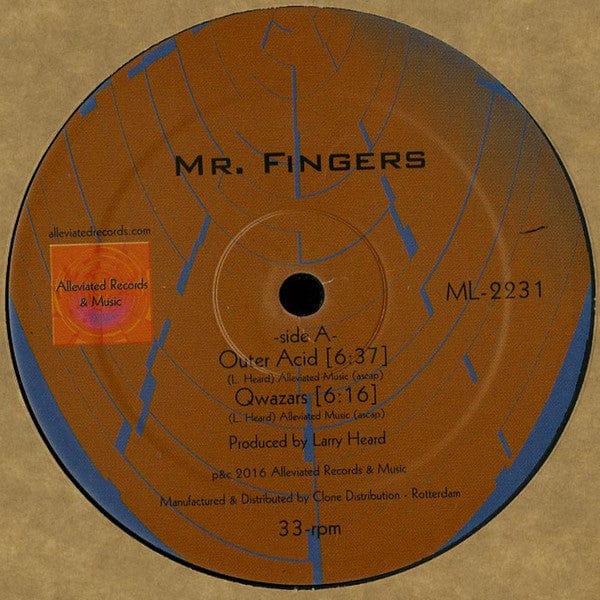 Mr. Fingers - Outer Acid EP (12", EP) Alleviated Records