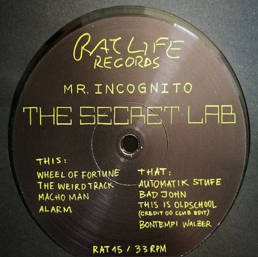 Mr. Incognito - The Secret Lab (12") Rat Life Vinyl