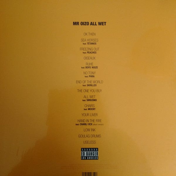 Mr. Oizo - All Wet (2xLP) Because Music, Ed Banger Records Vinyl 5060421567143