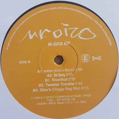Mr. Oizo - M-Seq EP (12") F Communications Vinyl 5400863024635