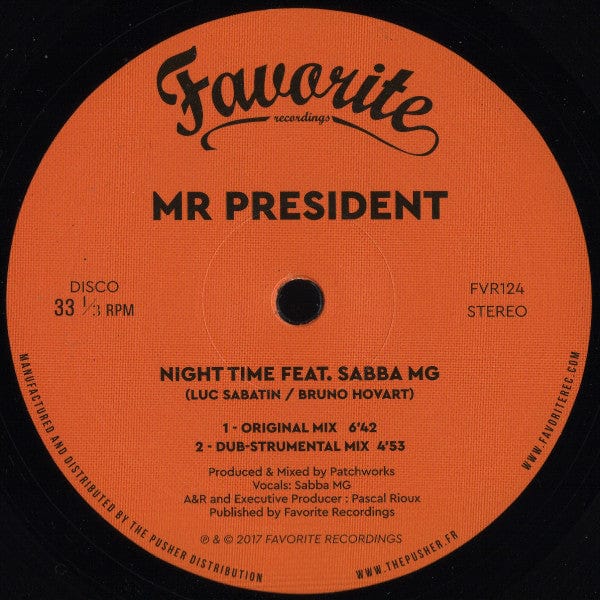 Mr President - Going To A Go Go (12") Favorite Recordings Vinyl FVR124ATheCarveryBG5519601A1