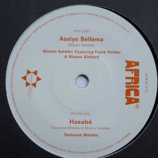 Mulatu Astatke Featuring Frank Holder & Niaaza Alsherif / Tèshomè Meteku* - Assiyo Bélléma / Hasabé (7") Mr Bongo Vinyl 7119691240879