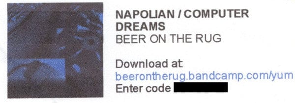 Napolian / Computer Dreams - Napolian / Computer Dreams (Cassette) Beer On The Rug Cassette