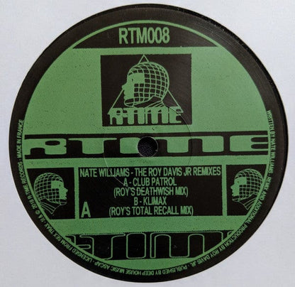 Nate Williams - The Roy Davis Jr Remixes (12") R-Time Records Vinyl
