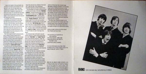 Nazz - Nazz Nazz (CD) Rhino Records (2) CD 081227011024