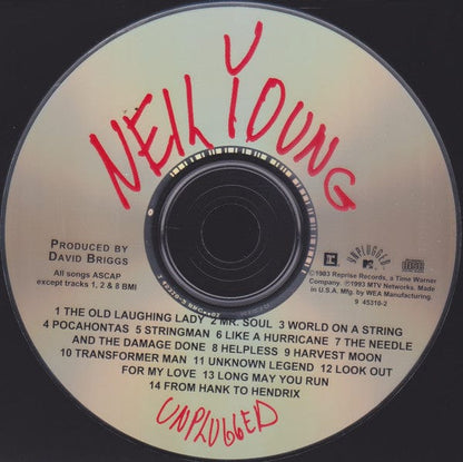 Neil Young – Unplugged (CD, Reprise Records, 1993) Image 3