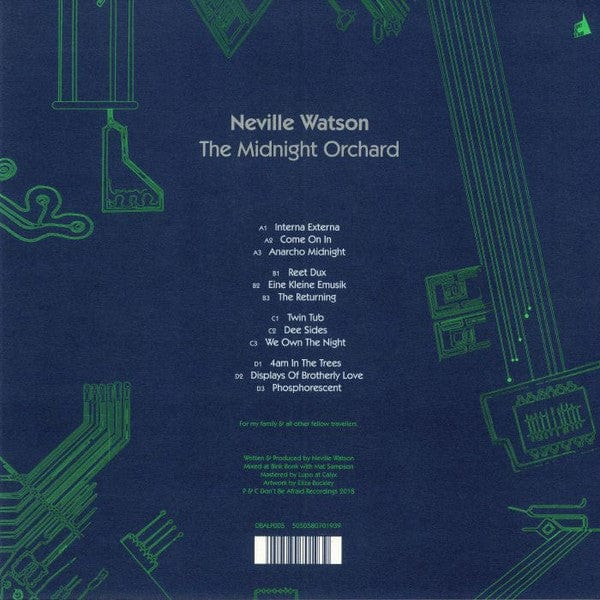 Neville Watson - The Midnight Orchard LP (LP) Don't Be Afraid Vinyl