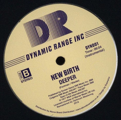 New Birth - Deeper (12", RE, RM) Dynamic Range Inc