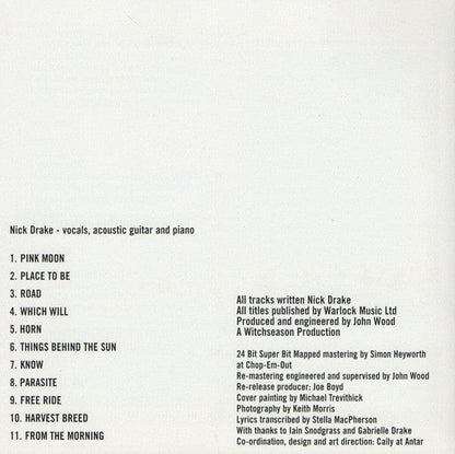 Nick Drake - Pink Moon (CD) Island Records,Chronicles CD 042284292320