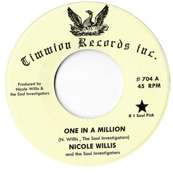 Nicole Willis And The Soul Investigators - One In A Million  (7") Timmion Records Vinyl