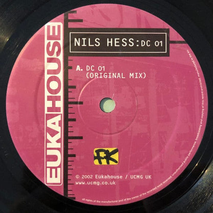 Nils Hess - DC 01 (12") Eukahouse Vinyl 800505143710