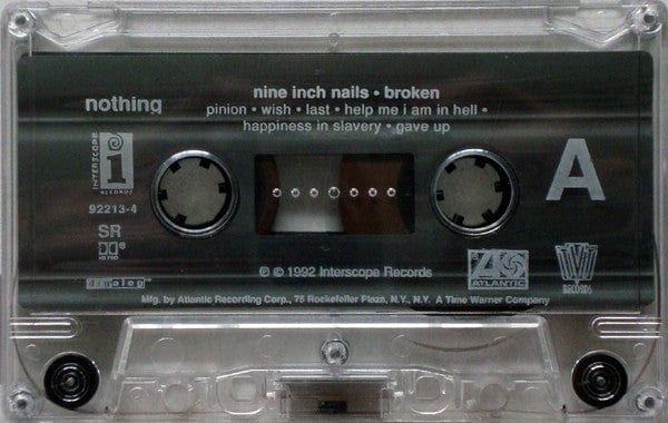 Nine Inch Nails - Broken (Cassette) Nothing Records,TVT Records,Interscope Records,Nothing Records,TVT Records,Interscope Records Cassette 075679221346