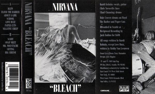 Nirvana - Bleach on Sub Pop at Further Records