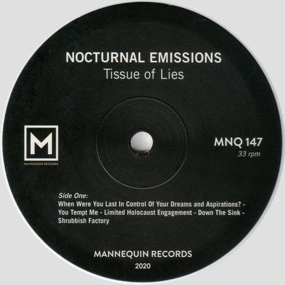 Nocturnal Emissions - Tissue Of Lies (LP) Mannequin Vinyl 769791976023