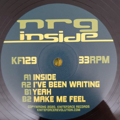 NRG* - Inside EP (12") Kniteforce Records Vinyl