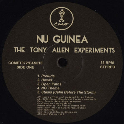 Nu Guinea - The Tony Allen Experiments (LP) Comet Records,Comet Records,Early Sounds Recordings,Early Sounds Recordings Vinyl 3760179353372
