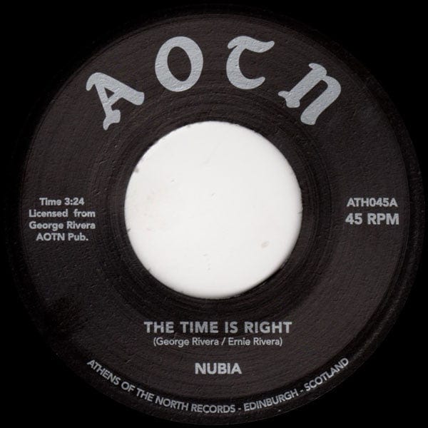 Nubia Band - The Time Is Right (7") Athens Of The North Record Company Vinyl