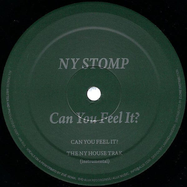 NY Stomp - Can You Feel It? (12") 4 Lux