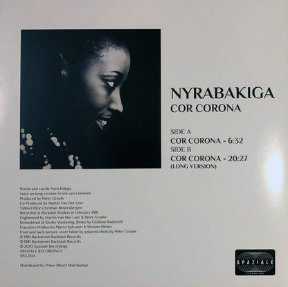 Nyra Bakiga - Cor Corona (12", Maxi, RE, RM, Unofficial) Spaziale Recordings