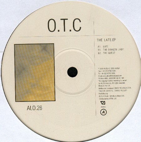 O.T.C - The Late .EP (12") Alola Vinyl