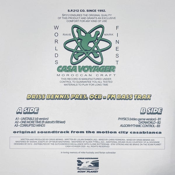 OCB (5) - FM Bass Trax (12") Casa Voyager Vinyl