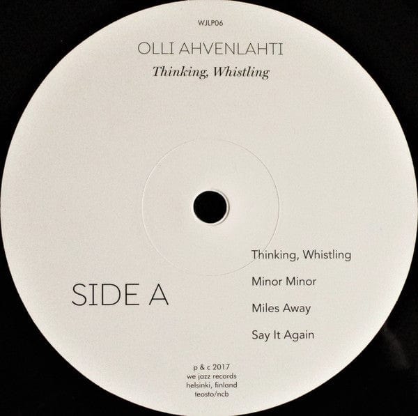 Olli Ahvenlahti - Thinking, Whistling (LP, Album) We Jazz