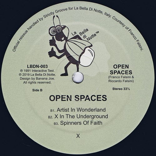 Open Spaces - Open Spaces (12") La Bella Di Notte Vinyl