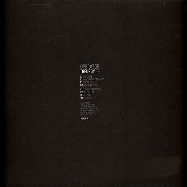 Operator (17) - Theurgy EP (2x12") Mord Vinyl