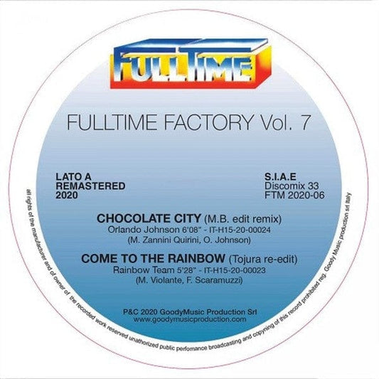 Orlando Johnson, Rainbow Team, Barbara York, City Group Band - Fulltime Factory Vol. 7 (12") Full Time Records Vinyl