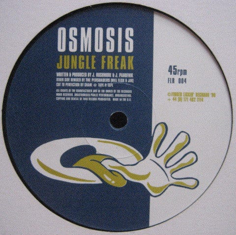 Osmosis - Jungle Freak (12", Single) Finger Lickin' Records