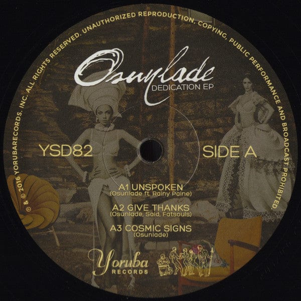 Osunlade - Dedication EP (12", EP) Yoruba Records
