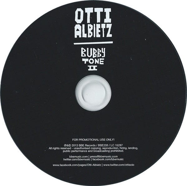 Otti Albietz - Bubby Tone II (CD) BBE CD