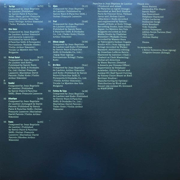 Para One – Spectre: Machines Of Loving Grace (2xLP, 180g, Clear, Animal63, 2021) Image 4