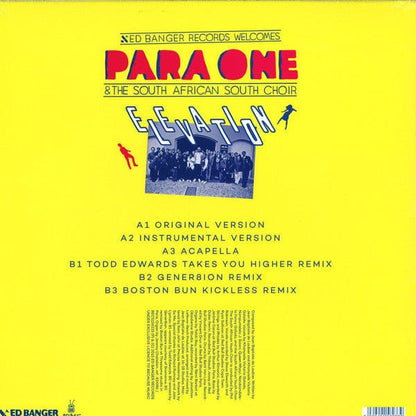 Para One & The South African Youth Choir - Elevation (12", Single) Because Music, Ed Banger Records