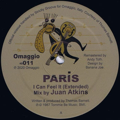Paris (38) - I Can Feel It (12") Omaggio Vinyl
