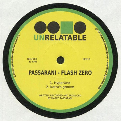 Passarani* - Flash Zero (12") Unrelatable Vinyl