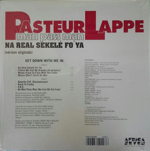 Pasteur Lappé - Na Man Pass Man (LP) Africa Seven Vinyl 5055373524986