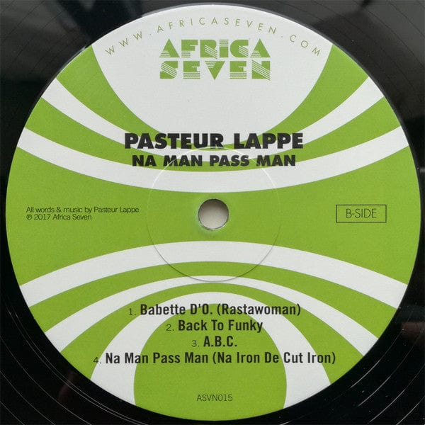 Pasteur Lappé - Na Man Pass Man (LP) Africa Seven Vinyl 5055373524986