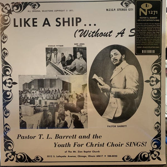 Pastor T. L. Barrett And The Youth For Christ Choir - Like A Ship... (Without A Sail) (LP) Numero Group Vinyl 825764607124