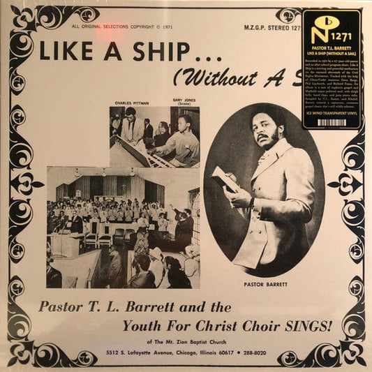 Pastor T. L. Barrett And The Youth For Christ Choir - Like A Ship... (Without A Sail) (LP) Numero Group Vinyl 825764607155