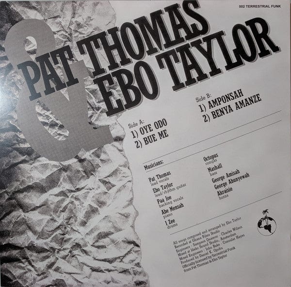 Pat Thomas (3) & Ebo Taylor - Pat Thomas & Ebo Taylor (LP) Terrestrial Funk Vinyl