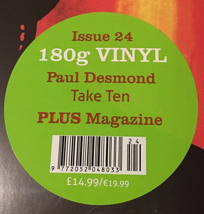 Paul Desmond - Take Ten (LP, Album, RE, 180) on RCA Victor at Further Records