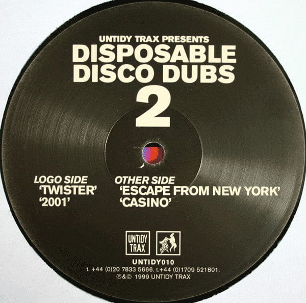 Paul Janes & Paul Chambers - Disposable Disco Dubs 2 (12") Untidy Trax 684011114125