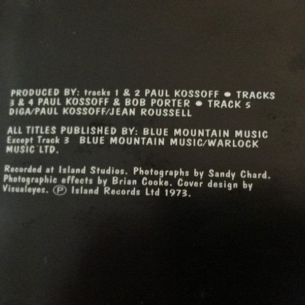 Paul Kossoff - Back Street Crawler (CD) Island Records,Island Records CD 042284255325