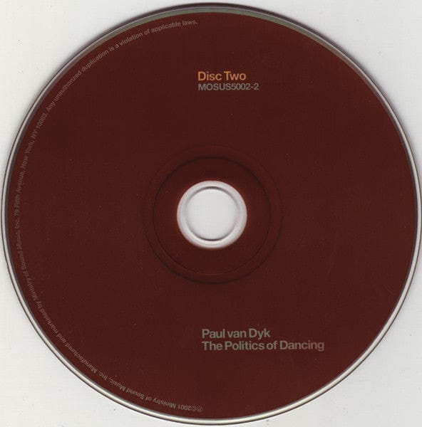 Paul van Dyk - The Politics Of Dancing (2xCD) Ministry Of Sound CD 824669500226